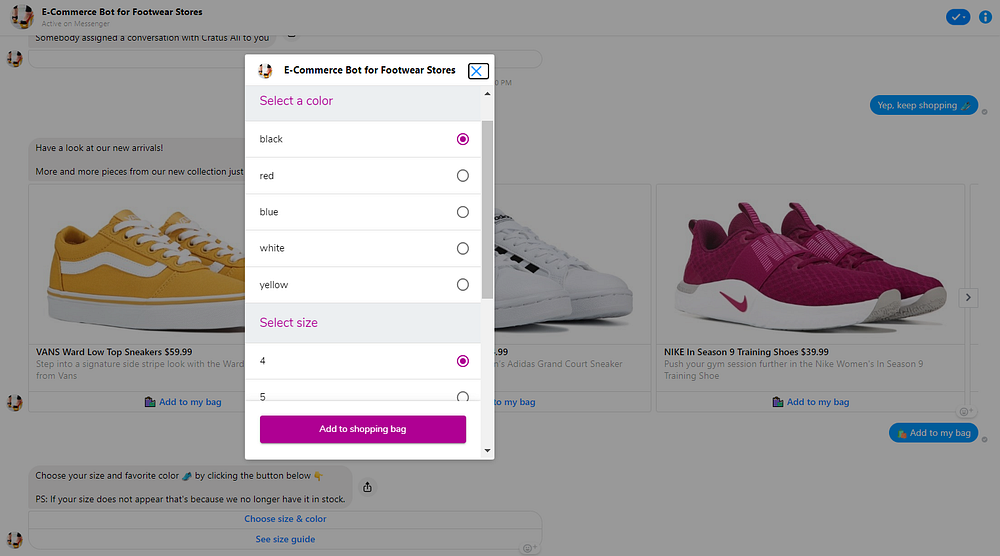 How Messenger bots automate sales for e-Commerce stores